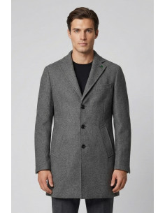 Triple A cappotto con tasche oblique e dettaglio quadrifoglio ca37-2560 [545120bd]
