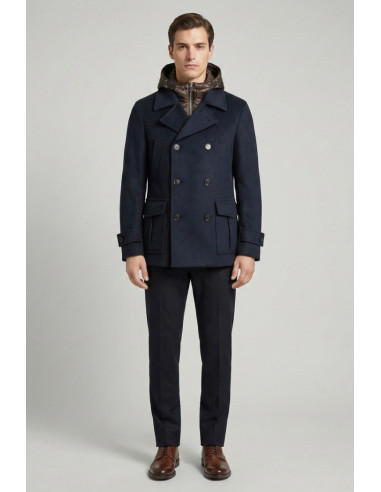 Markup cappotto peacoat in panno con pettorina imbottita mk9940621 [d64c581a]