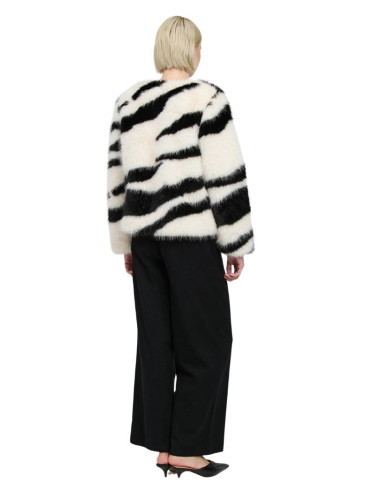 Influencer giacca in ecopelliccia animalier bj2307 [7449df7b]