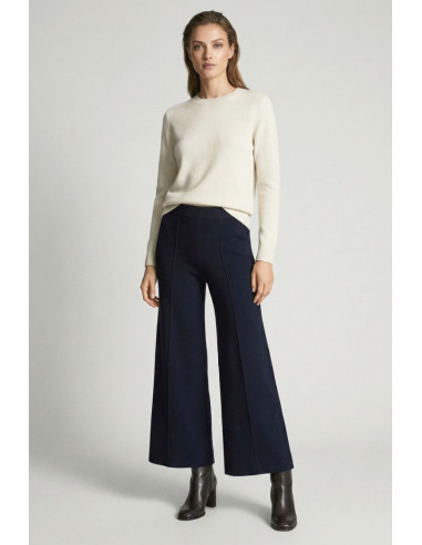 Sheis pantalone palazzo in maglia con riga d52010 [ba891425]