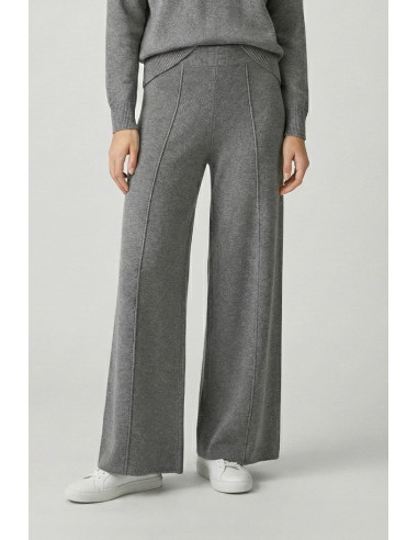Sheis pantalone palazzo in maglia con riga d52010 [3973d585]