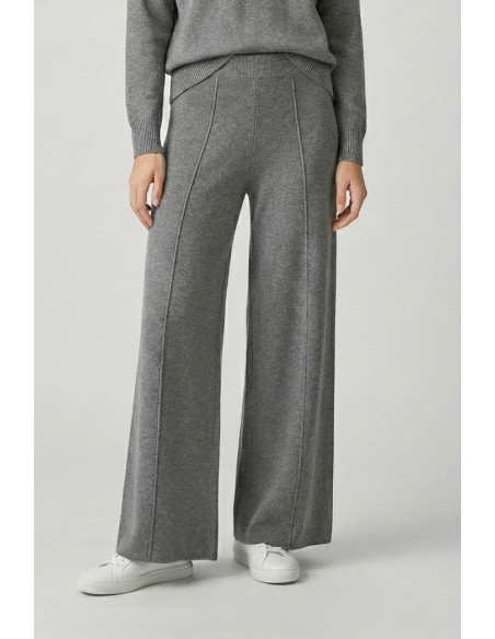 Sheis pantalone palazzo in maglia con riga d52010 [3973d585]