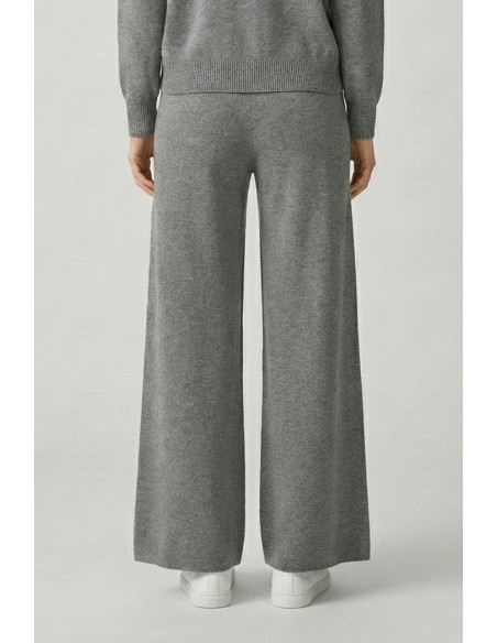 Sheis pantalone palazzo in maglia con riga d52010 [5748578c]