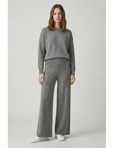 Sheis pantalone palazzo in maglia con riga d52010 [52181092]