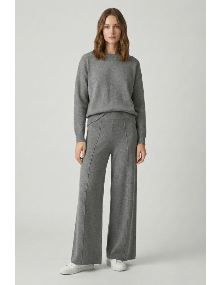 Sheis pantalone palazzo in maglia con riga d52010 [52181092]