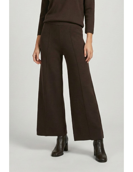 Sheis pantalone palazzo in maglia con riga d52010 [13fec6df]