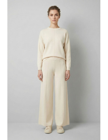 Sheis pantalone palazzo in maglia con riga d52010 [63f66566]
