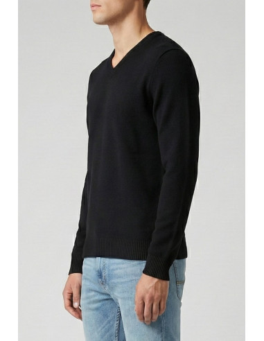 Nerovago maglia scollo a V in misto viscosa 750004 [d6704952]