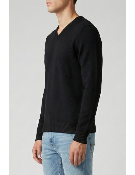 Nerovago maglia scollo a V in misto viscosa 750004 [d6704952]
