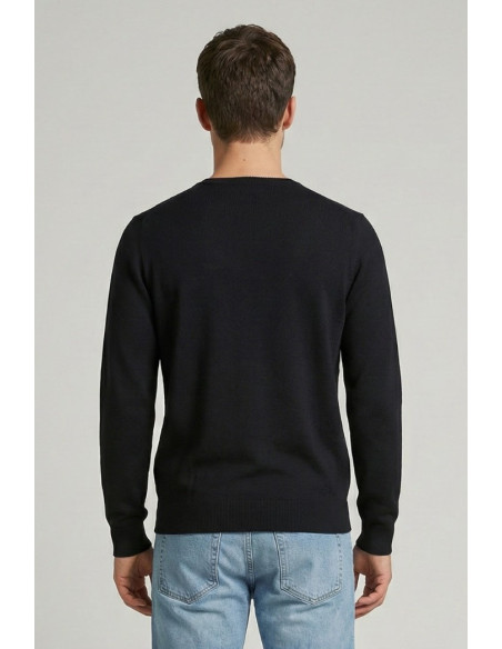 Nerovago maglia scollo a V in misto viscosa 750004 [616d8856]