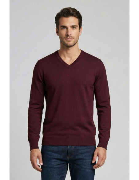 Nerovago maglia scollo a V in misto viscosa 750004 [86a3635d]