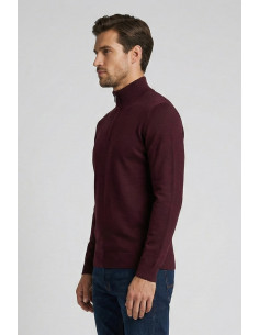 Nerovago lupetto mezza zip in misto viscosa 750002 [67f9efd7] 2
