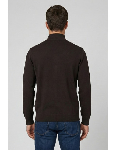 Nerovago lupetto mezza zip in misto viscosa 750002 [cb5347fa]