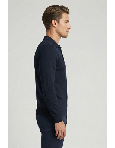 Nerovago maglia polo con bottoni in misto viscosa 750003 [c65fb908]