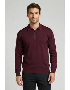 Nerovago maglia polo con bottoni in misto viscosa 750003 [968c9307]