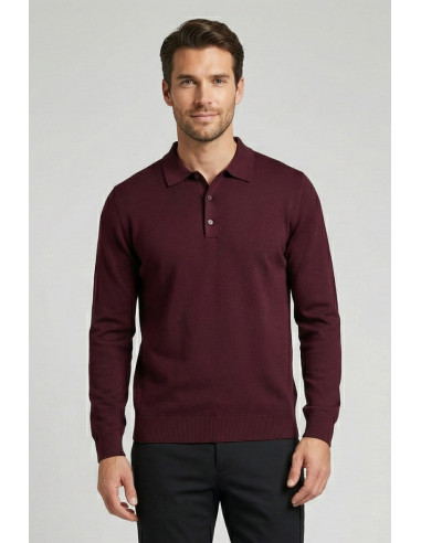 Nerovago maglia polo con bottoni in misto viscosa 750003 [968c9307]