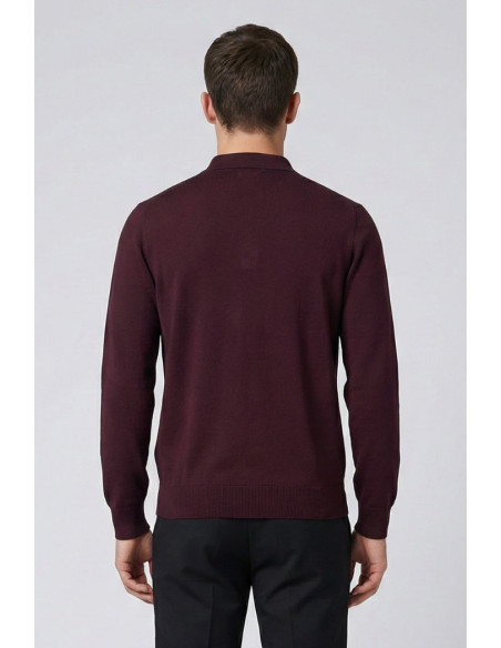 Nerovago maglia polo con bottoni in misto viscosa 750003 [74030d81]