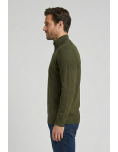Nerovago lupetto lavorato mezza zip 750102 [6d1650cb] 2