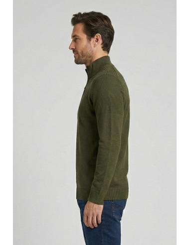 Nerovago lupetto lavorato mezza zip 750102 [1b639947]