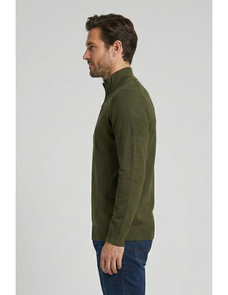 Nerovago lupetto lavorato mezza zip 750102 [1b639947]