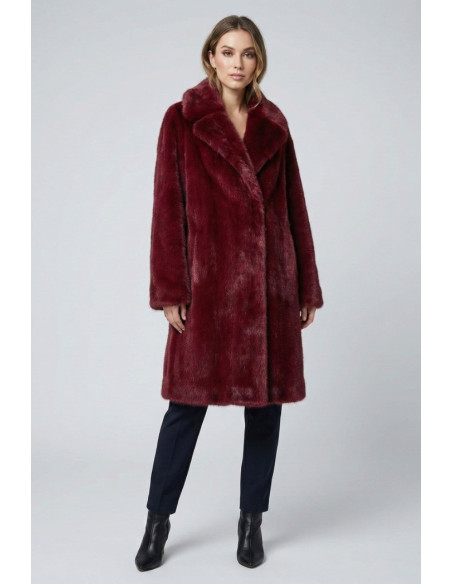 Markup cappotto con effetto pelliccia mw9640628 [ea715201]