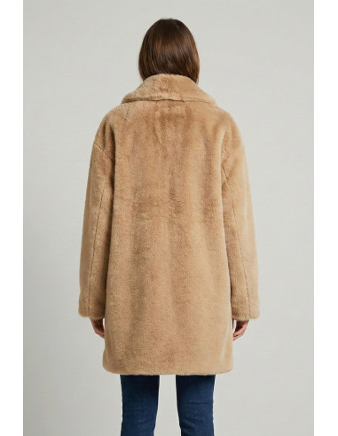 Markup cappotto con effetto pelliccia mw9640628 [15b3b52d]