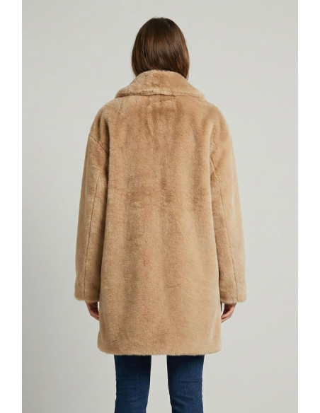 Markup cappotto con effetto pelliccia mw9640628 [15b3b52d]