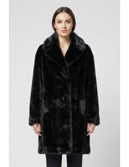 Markup cappotto con effetto pelliccia mw9640628 [a6b1b2bc]