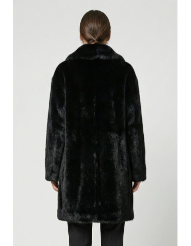 Markup cappotto con effetto pelliccia mw9640628 [c88a30b5]