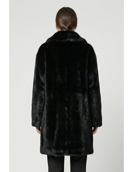 Markup cappotto con effetto pelliccia mw9640628 [c88a30b5]