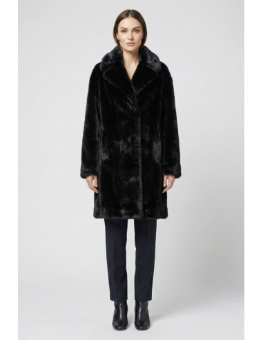 Markup cappotto con effetto pelliccia mw9640628 [cdda77ab]