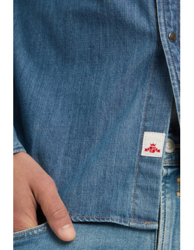 Replay camicia western in denim M4023T.000.26C.94A [5a7208fe]
