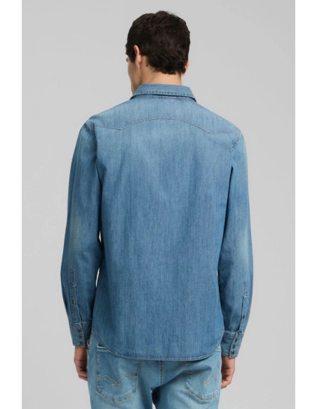 Replay camicia western in denim M4023T.000.26C.94A [3119cde9]
