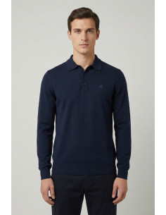 Lumberjack polo in maglia con logo ricamo 102217742 [090e052c]