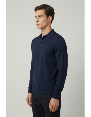 Lumberjack polo in maglia con logo ricamo 102217742 [d0284621]