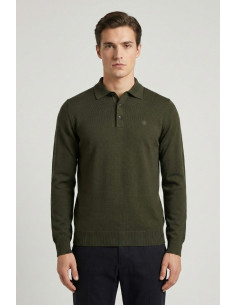 Lumberjack polo in maglia con logo ricamo 102217742 [f376d7cf]