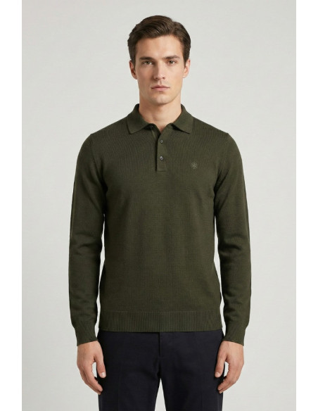 Lumberjack polo in maglia con logo ricamo 102217742 [f376d7cf]