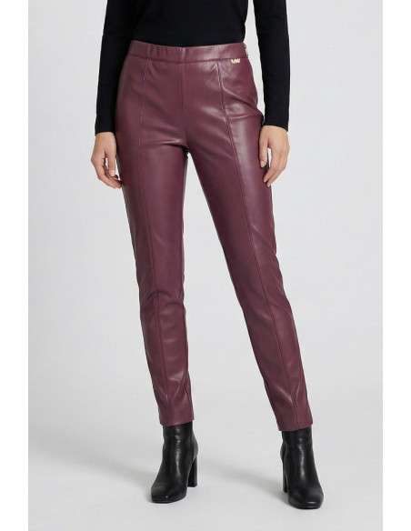 Markup pantalone in ecopelle con zip sul fondo mw9650116 [8f77296e]