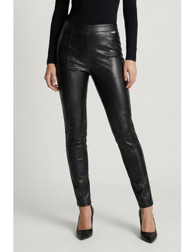 Markup pantalone in ecopelle con zip sul fondo mw9650116 [b69e42e6]