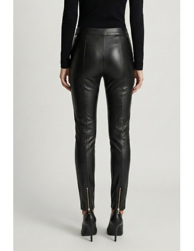 Markup pantalone in ecopelle con zip sul fondo mw9650116 [6fb801eb]