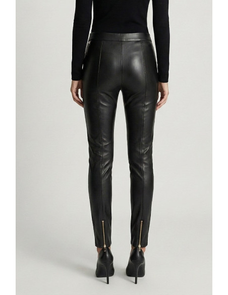 Markup pantalone in ecopelle con zip sul fondo mw9650116 [6fb801eb]