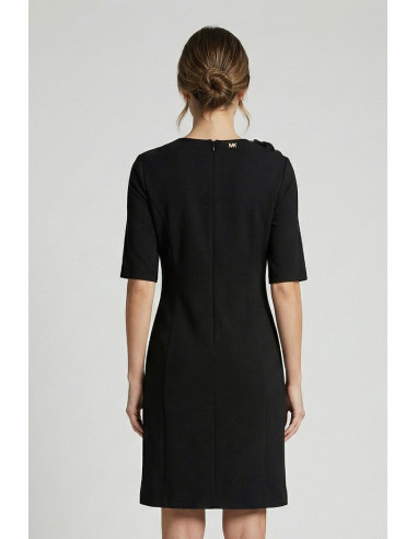 Markup abito punto milano con applicazione floreale mw9612008 [0b8b8082]