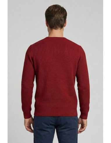 Nerovago maglia girocollo con lavorazione links 750141 [e4d54fa9]