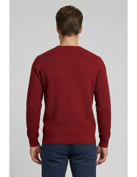 Nerovago maglia girocollo con lavorazione links 750141 [e4d54fa9]