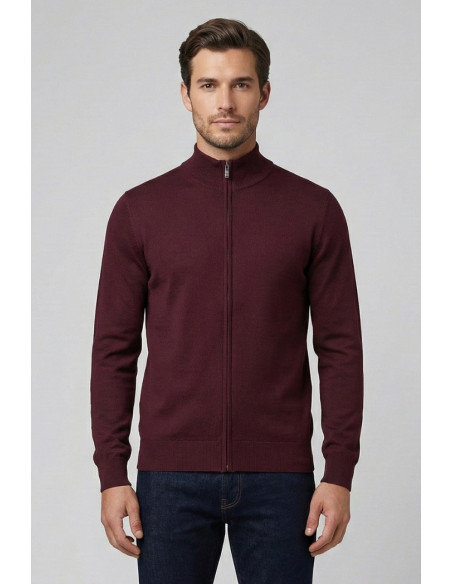 Nerovago cardigan in misto viscosa con zip 750006 [edb7bc27]