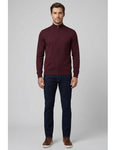 Nerovago cardigan in misto viscosa con zip 750006 [838c3e2e]