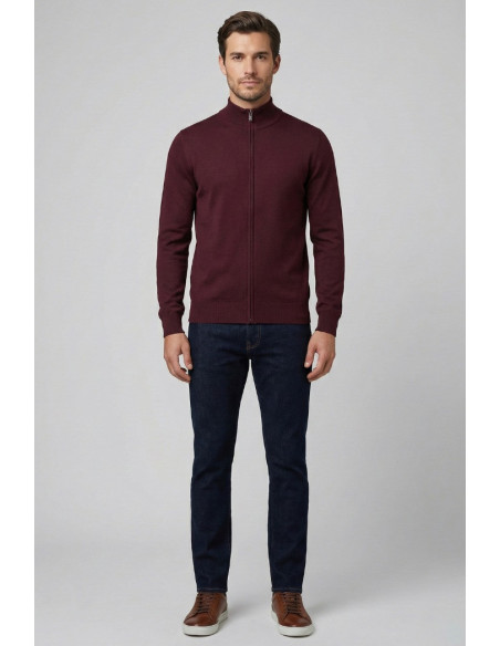 Nerovago cardigan in misto viscosa con zip 750006 [838c3e2e]