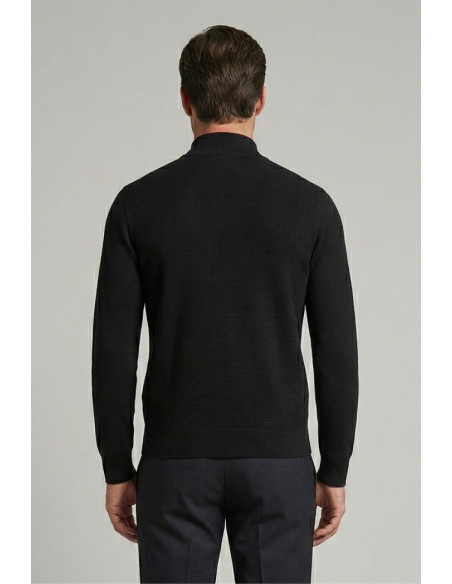 Nerovago cardigan in misto viscosa con zip 750006 [0d7894a2]