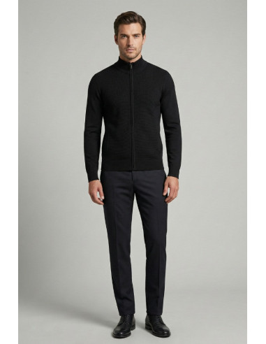 Nerovago cardigan in misto viscosa con zip 750006 [ba6555a6]