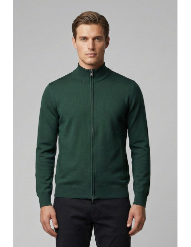 Nerovago cardigan in misto viscosa con zip 750006 [7deb29a1]
